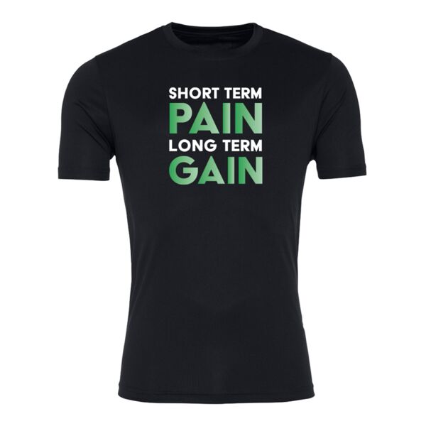 Short Term Pain, Long Term Gain - Cool Smooth Wicking T-Shirt Thumbnail